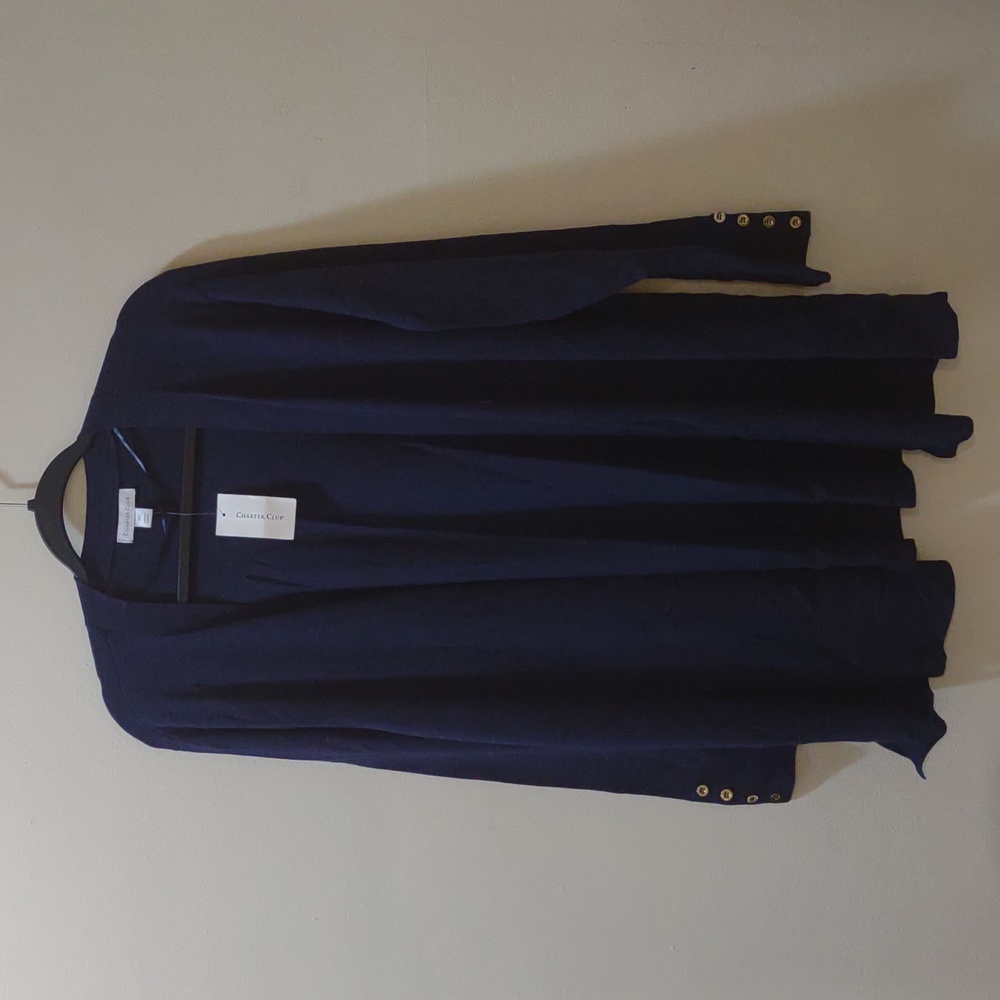 Charter Club Women's Open-Front Cardigan